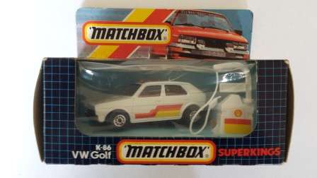 VINTAGE MATCHBOX SUPERKINGS #86 VW GOLF 1985 ENGLAND BASE MIB