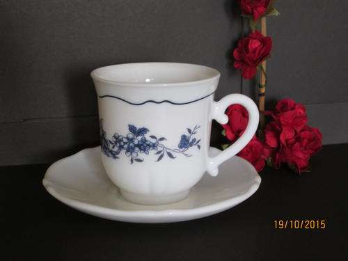 French Arcopal Milk Glass, Kalinka Pattern. Coffee cup B
