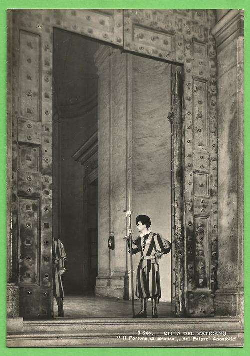 Post Card - The Bronze gate of the Apostolic Palaces - Vatican City (Brunner & C Como)