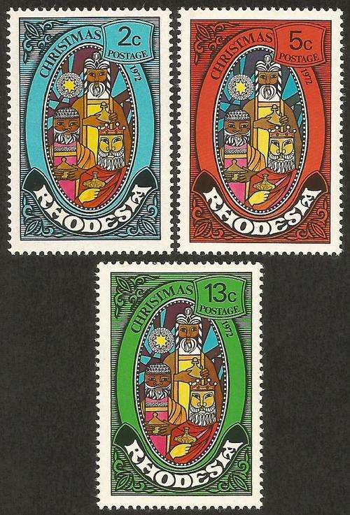 Rhodesia. SACC239-241. 1972 Christmas . UMM.