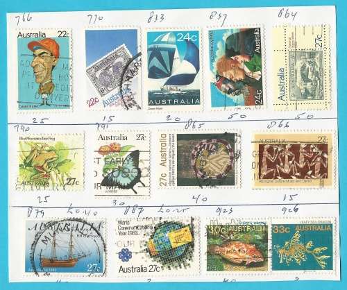 Australia used, hinged, Starting at R1!!