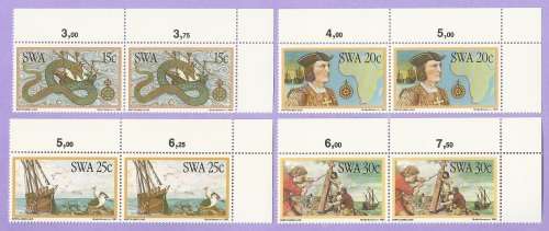 SWA. SACC403-406. Discoverers of SWA. Mint Pairs