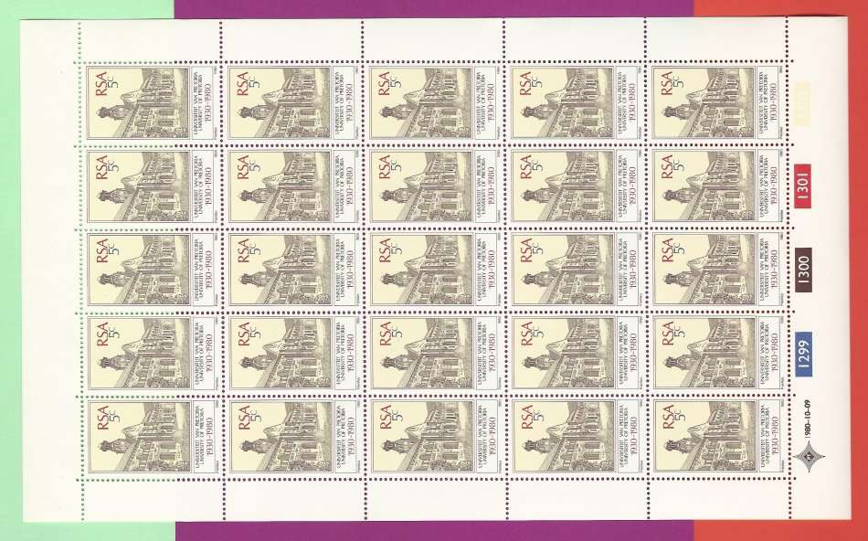 RSA SACC484. University of Pretoria. Full Sheet