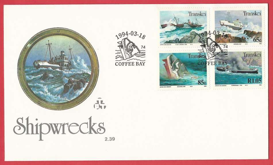 Transkei FDC2.39 ShipWrecks