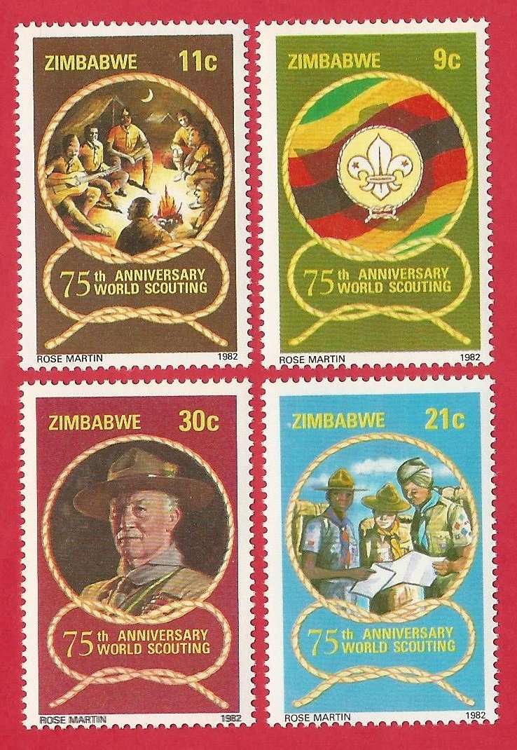 Zimbabwe 1982 75th Anniversary of Scouting
