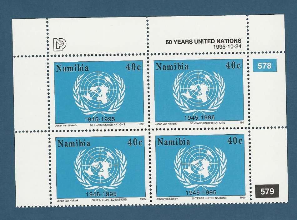 Namibia SACC139 50 Years UN Control Block