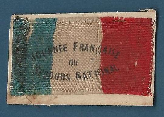 War Label "French day of National relief" Material!