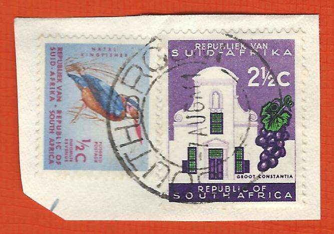 RSA  Postmark/ Post mark/ cancel/ used on paper