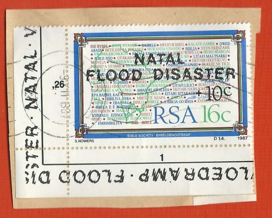 RSA  Postmark/ Post mark/ cancel/ used on paper