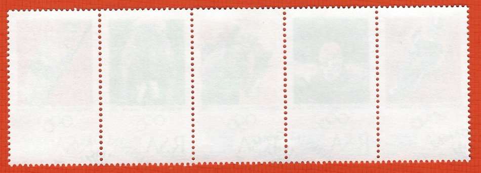 RSA 1996 Olympic Games Atlanta /Strip of 5 Stamps / CTO /Used (No Gum)/ Sport Thematic