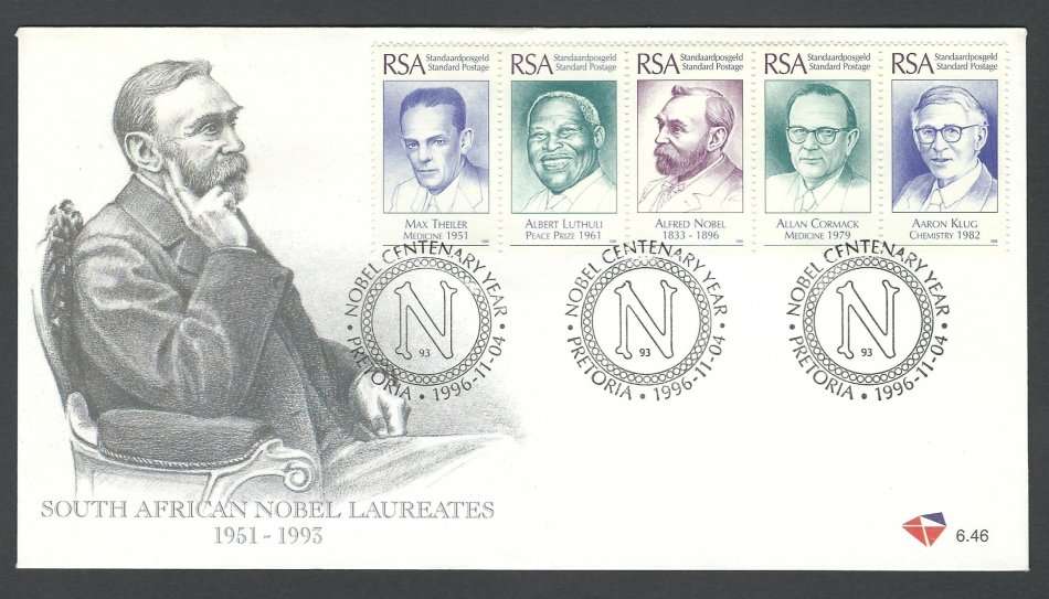 1996 RSA  FDC 6.46 / Cancel/ Postmark/ Thematic