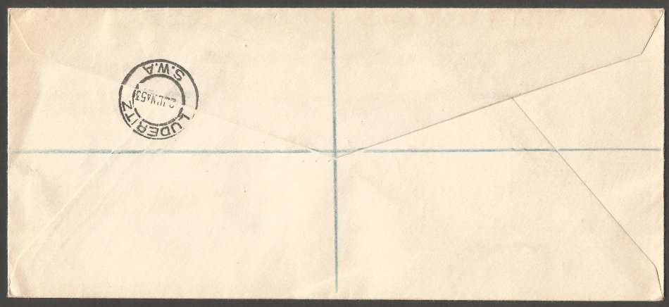 SWA 1953 Queen Elizabeth Coronation Copyrighted PVT FDC -Addressed- Cancel