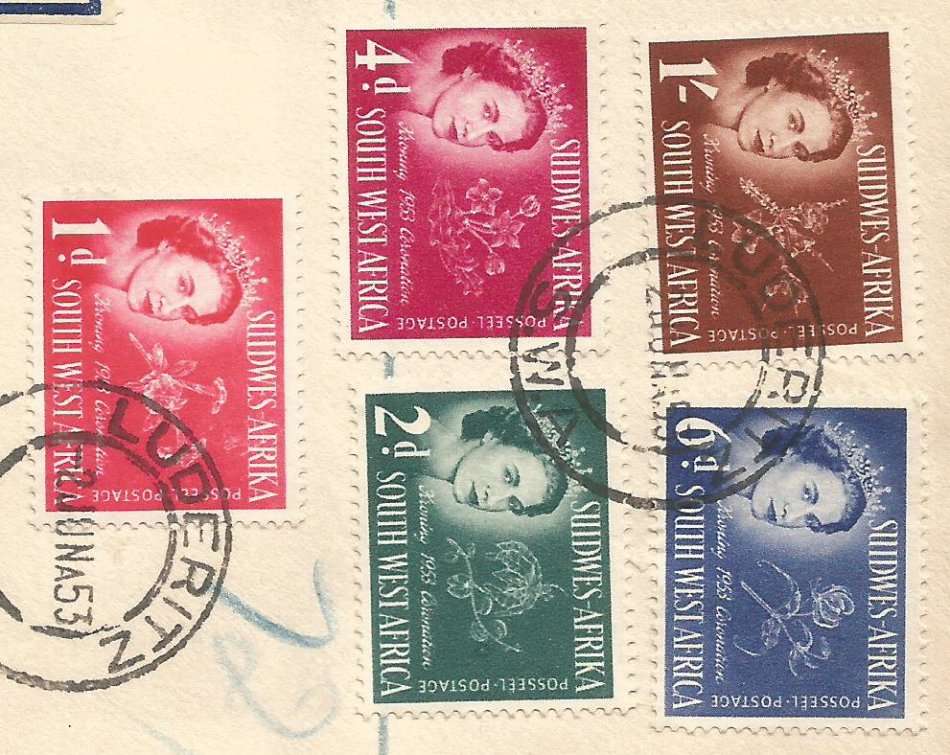 SWA 1953 Queen Elizabeth Coronation Copyrighted PVT FDC -Addressed- Cancel