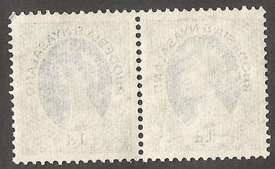 Rhodesia&Nyasaland 1d - Pair- Used- Cancel- Postmark- Post Mark