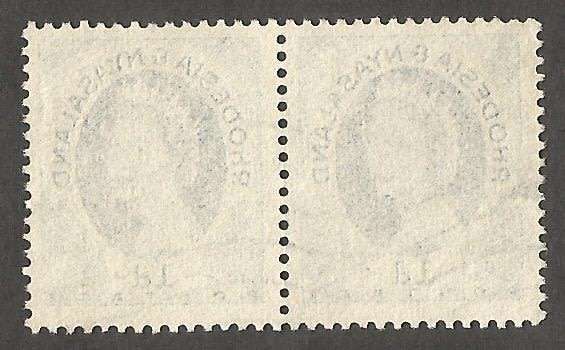 Rhodesia&Nyasaland 1d - Pair- Used- Cancel- Postmark- Post Mark