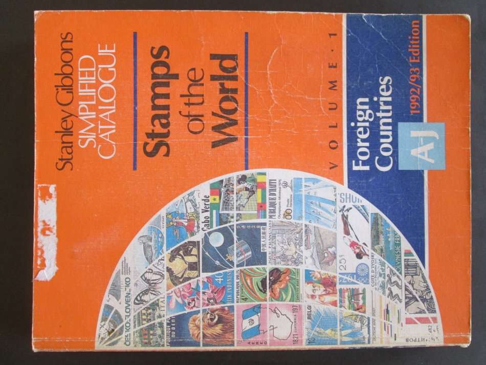 Stanley Gibbons Catalogue 1992/3 Volume 1 + 2 World stamps A-J, K-Z