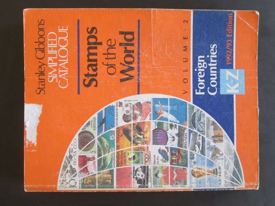 Stanley Gibbons Catalogue 1992/3 Volume 1 + 2 World stamps A-J, K-Z