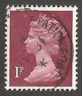 GB Machin- Used- Cancel- Postmark- Post Mark