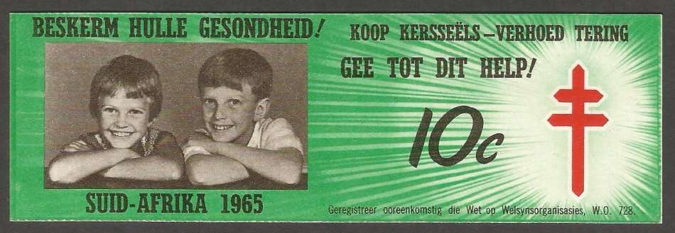 Republic of South Africa - 1965- Christmas Stamp Booklet- 10c- Unused- Complete