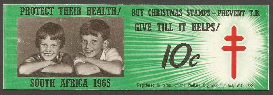 Republic of South Africa - 1965- Christmas Stamp Booklet- 10c- Unused- Complete