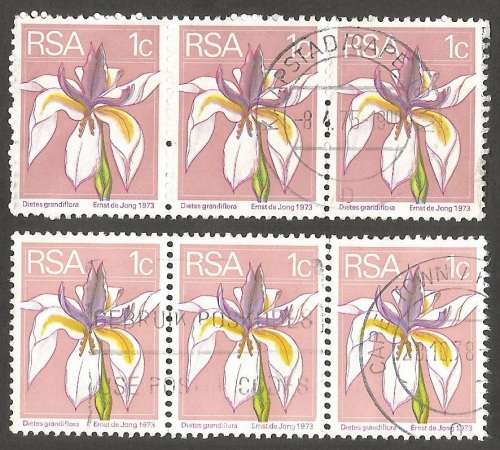 Republic of South Africa Grouping of 2nd Definitive 1c Postmarks / Cancel