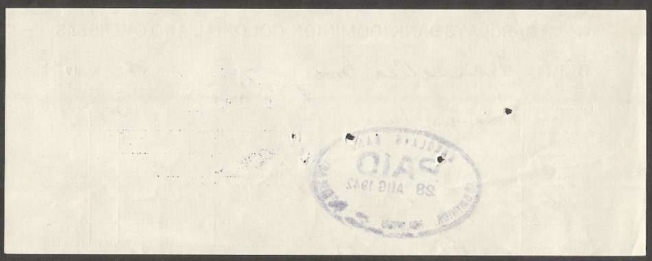 1942 Barclays Bank  Debtors request form