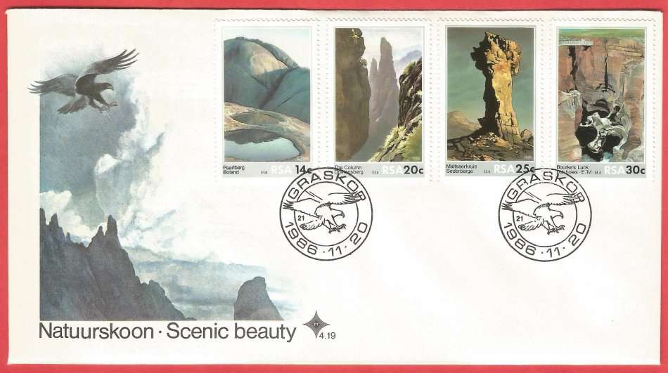 RSA- FDC- Scenic beauty - SACC 4.19 -1986- Cancel- Graskop