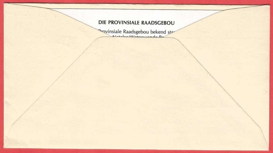 RSA- 1989- The Provincial Council Building-FDC- Commemorative- Cancel- Pietermaritzburg