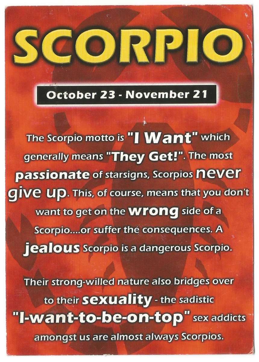 Post Card- Postcard- SCORPIO- Used- Cancel- Thematic- Writing- Stamp- Flora- Flowers