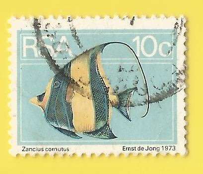 RSA- Used- Cancel- Postmark- Thematic- Fauna- Fish