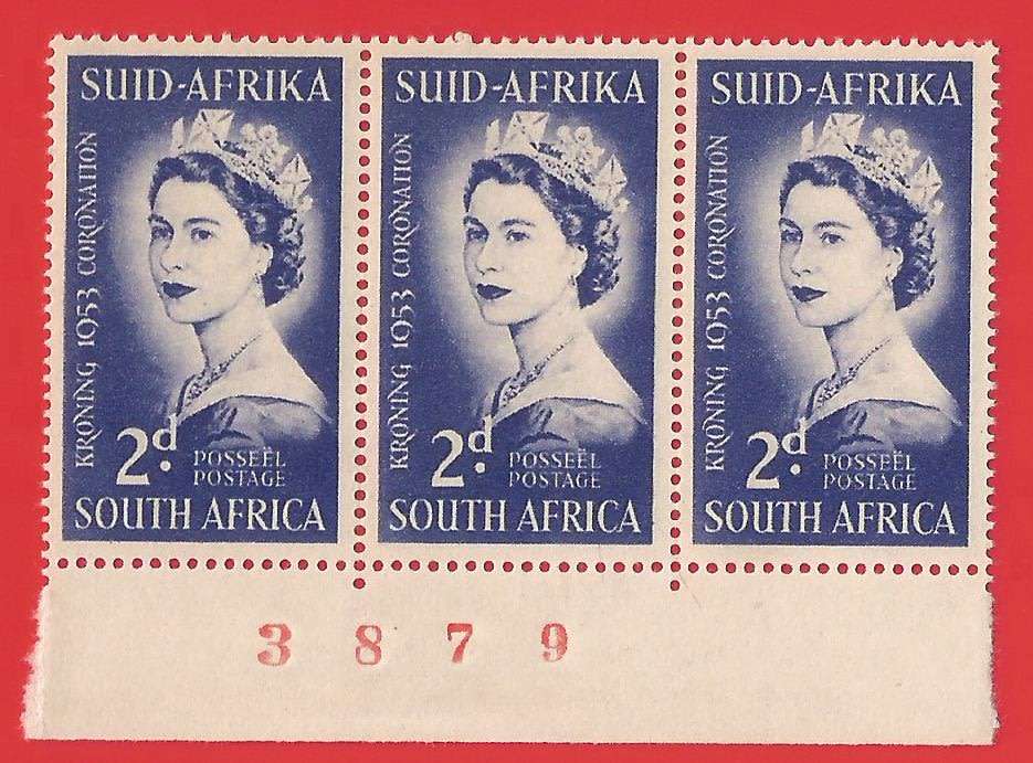 Union of South Africa- MNH- SACC142 Coronation of QE2 -Sheet Number-Thematic-Famous Person