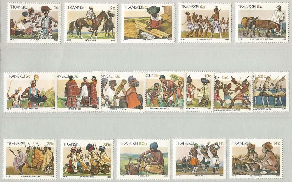 Thematic Sets For A Collection- MNH- Definitive-Xhosa Culture-Tradition