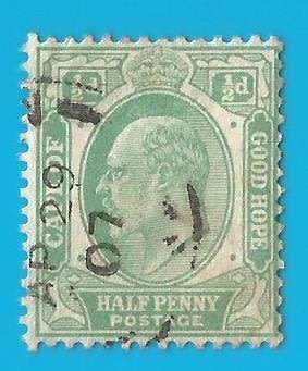 Cape of Good Hope- Used- Cancel- Postmark- Post mark-Thematic-Famous Person