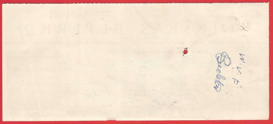 Union of SA-Volkskas Beperk-Cheque-1960-Postmark-Cancel