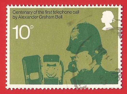England-Used-Cancel-Thematic-Anniversary-Telephone