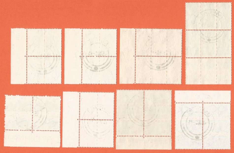 Union of South Africa-SACC 95-102-War Effort Reduced Sizes-Full Set-Used-Cancel-Thematic-War