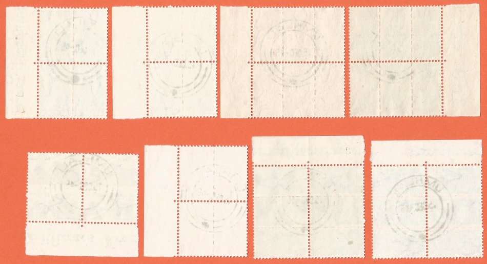 Union of SA-SACC 95-102-War Effort Reduced Sizes-Full Set-Used-Cancel-Thematic-War Sheet number