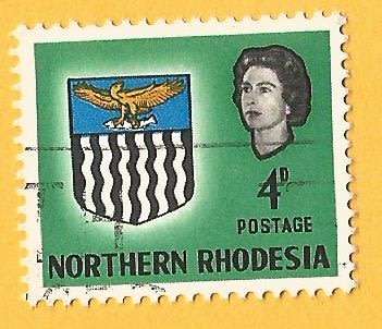 Northern Rhodesia-4d-Cancel-Used-Thematic-Symbol