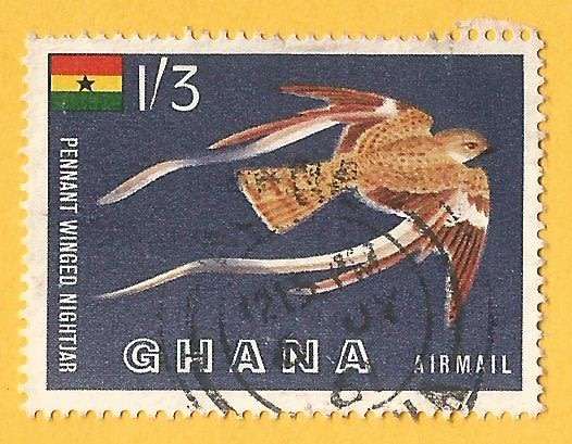 Ghana -1`3-Used-Cancel-Thematic-Fauna-Birds