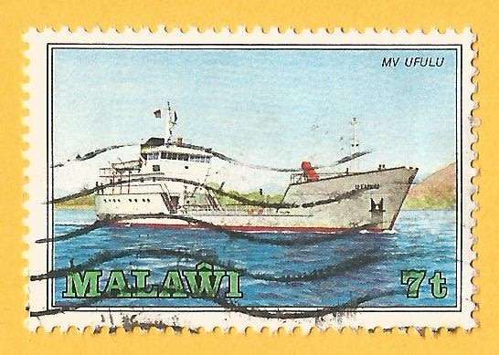 Malawi - Used-Cancel-Thematic-Transport-Boat-Ship