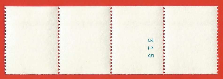 RSA-1977 SACC438 -Coil-No 315-10c-Protea-Strip of 4-MNH-Thematic-Flora