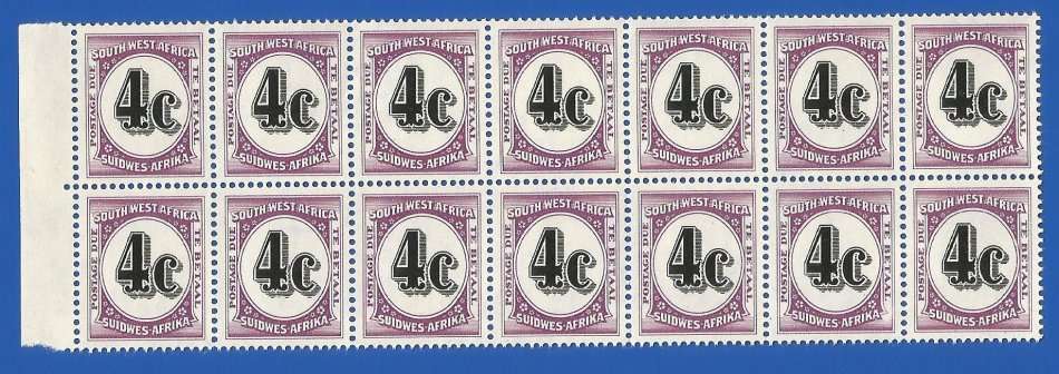 SWA- 4c- 1961 Postage dues SACC58- MNH -