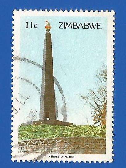 Zimbabwe- 11c- Used- Thematic- Monument-Symbol