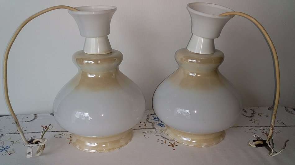 Pair of Ceiling Lights- Vintage