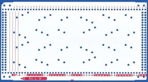 Knitting Machine Paper Punch Card- Pattern No L-9