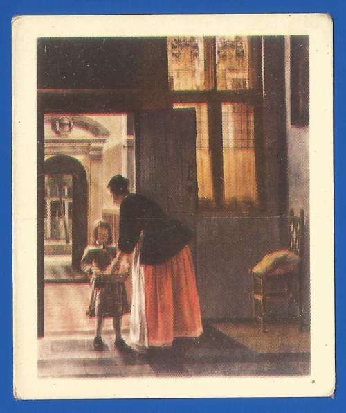 Vintage-Collectable-1xCigarette/Tobacco Card-Famous Works Of Art-No48-Boy With Pome-Granates