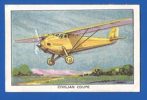 Vintage-Collectable-1xCigarette/Tobacco Card-No37-British Aeroplanes-Thematic-Transport-Plane