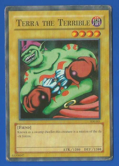 YU-GI-OH Trading Card Game-Konami-Terra The Terrible-ATK-1200-DEF-1300