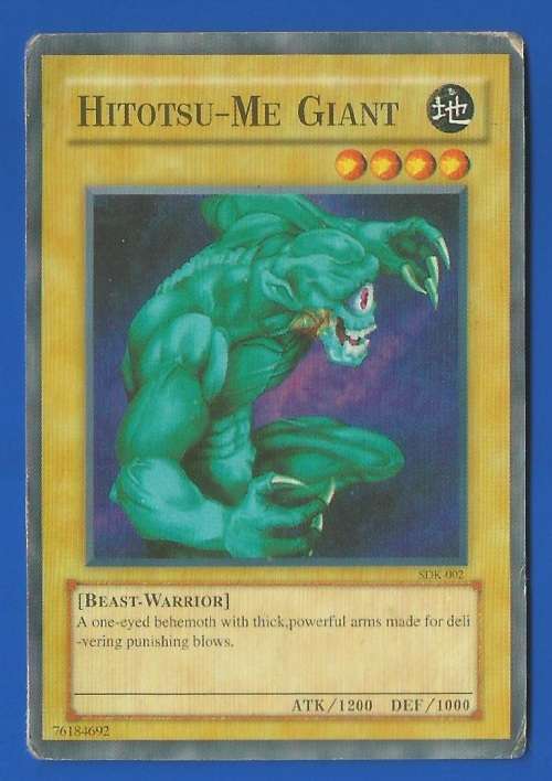 YU-GI-OH Trading Card Game-Konami-Hitotsu-Me Giant-ATK-1200-DEF-1000