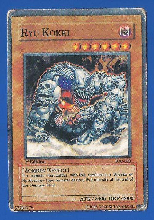YU-GI-OH Trading Card Game-Konami-1996-1st Edition-Ryu Kokki-ATK-2400-DEF-2000